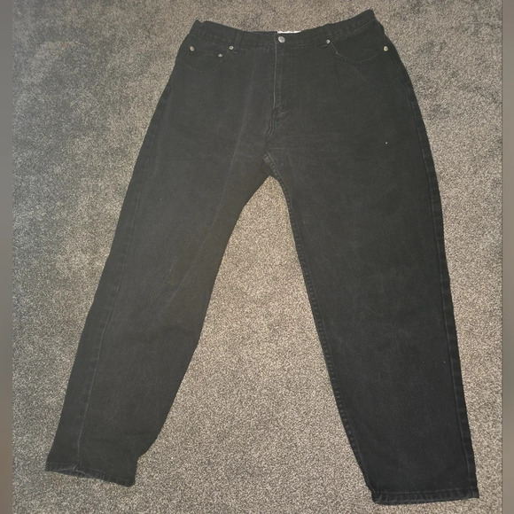 Cotton Ginny Black Denim Pants Womens Size 15 - Picture 1 of 5